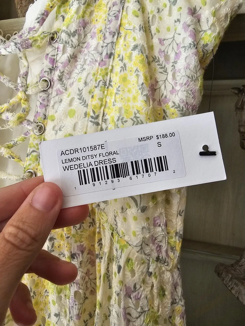 Astr Yellow Floral Eyelet Midi Dress - Picture 12 of 14
